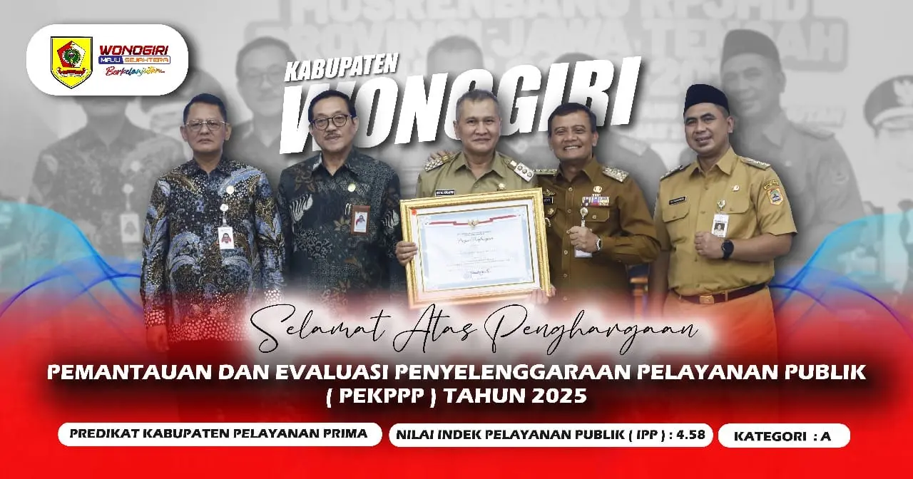 BUPATI DAN WAKIL BUPATI WONOGIRI